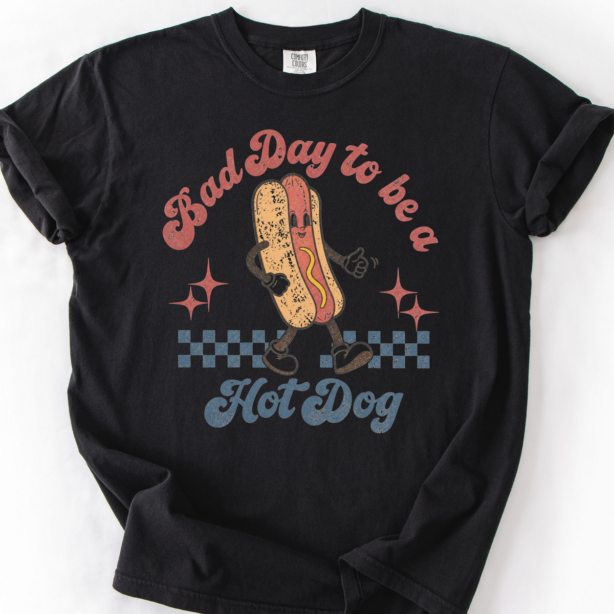 Bad Day to Be a Hot Dog T-Shirt — Black