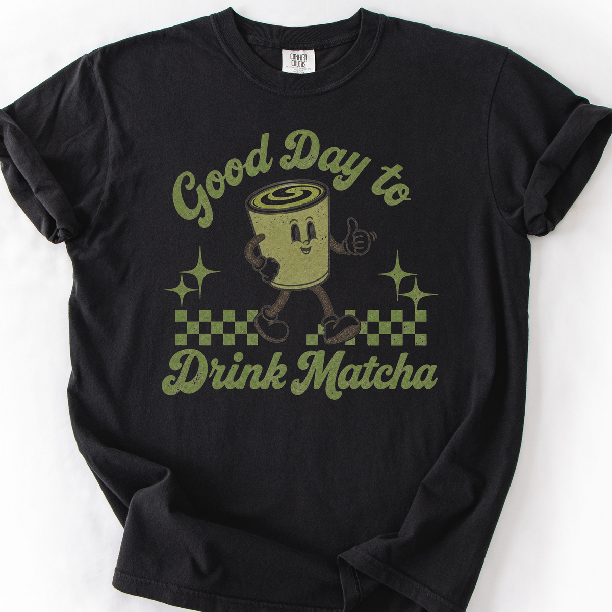 Good Day to Drink Matcha T-Shirt — Black