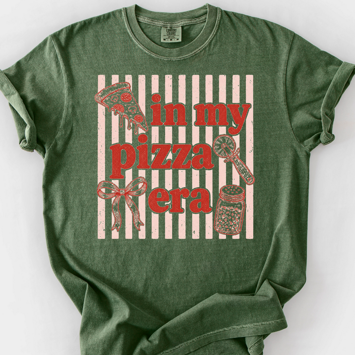 In My Pizza Era T-Shirt — Moss