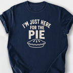 Just Here for the Pie T-Shirt — Navy