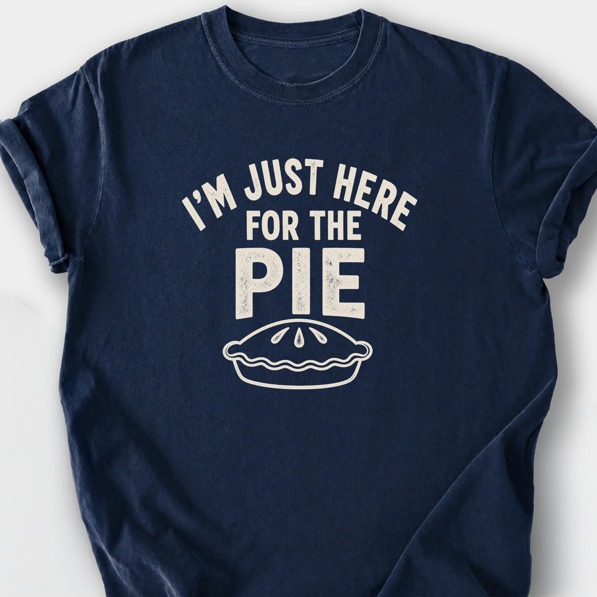Just Here for the Pie T-Shirt — Navy