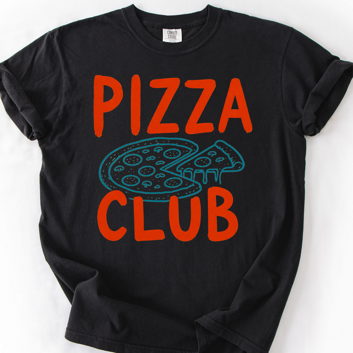 Pizza Club T-Shirt — Black