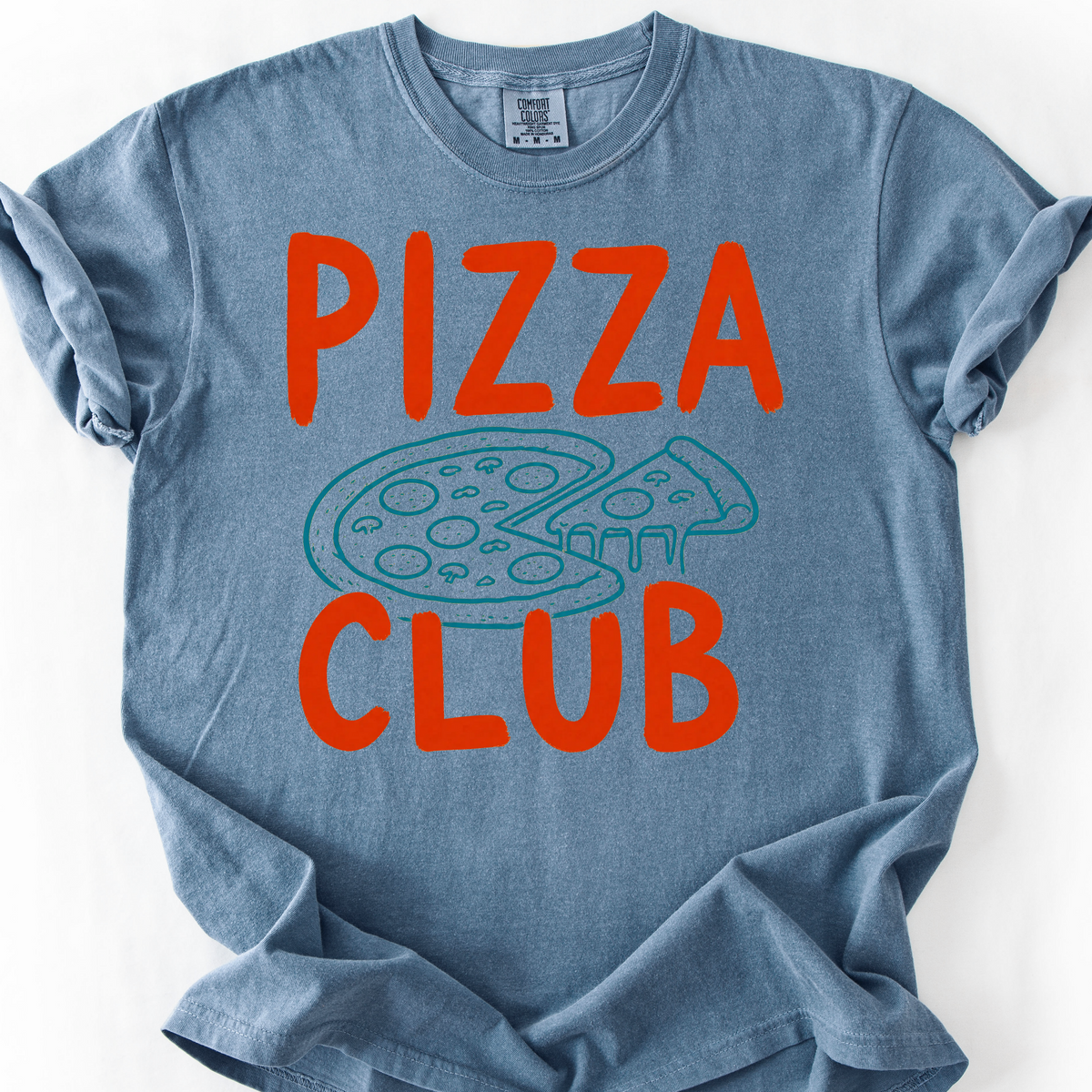 Pizza Club T-Shirt — Blue Jean