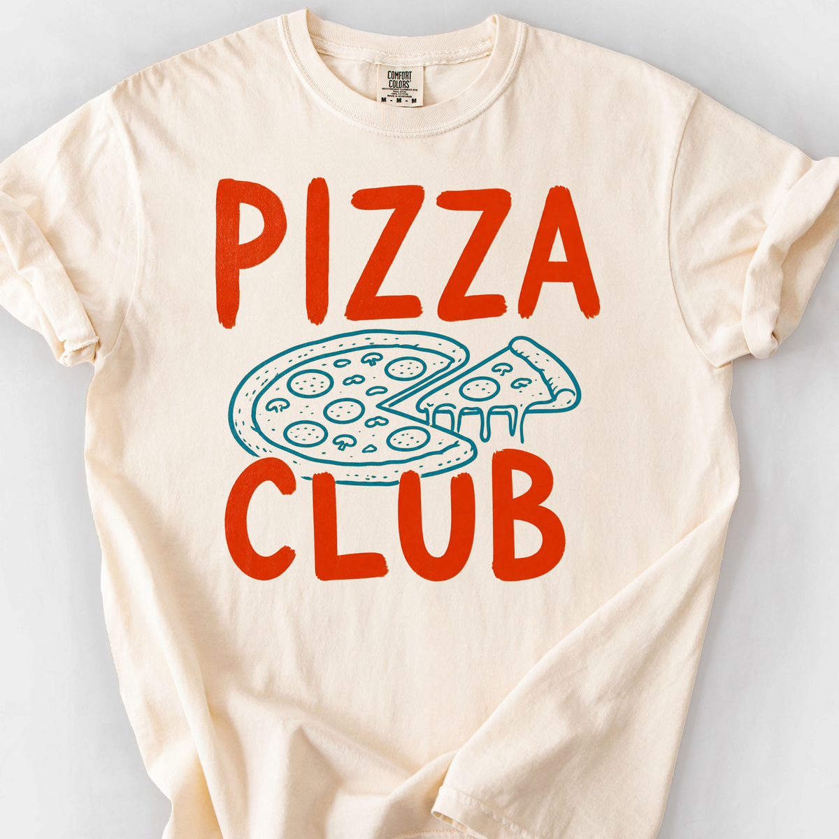 Pizza Club T-Shirt — Ivory